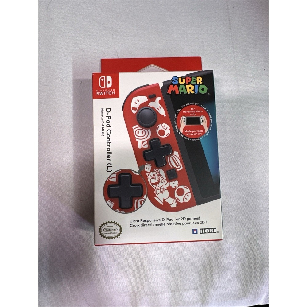 New Seald Hori Nintendo Switch D-Pad Controller (L) - Super Mario Version Rare.